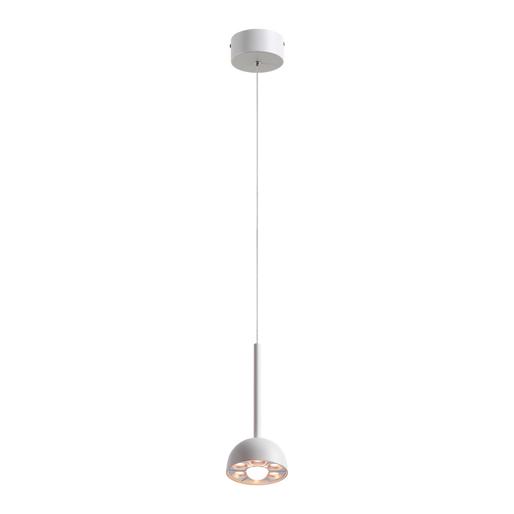 LAMPARA COLGANTE LED METAL 1.5M 9W LUZ CALIDA BRILLANTE IRC90 NO ATENUABLE BCO