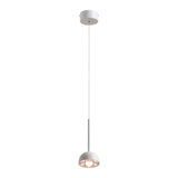LAMPARA COLGANTE LED METAL 1.5M 9W LUZ CALIDA BRILLANTE IRC90 NO ATENUABLE BCO