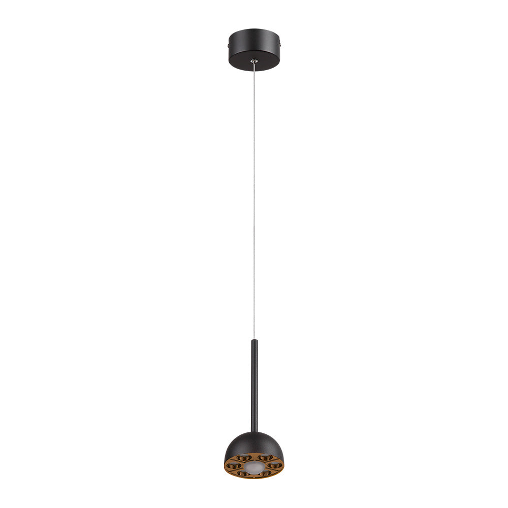 LAMPARA COLGANTE LED METAL 1.5M 9W LUZ CALIDA BRILLANTE IRC90 NO ATENUABLE DOR