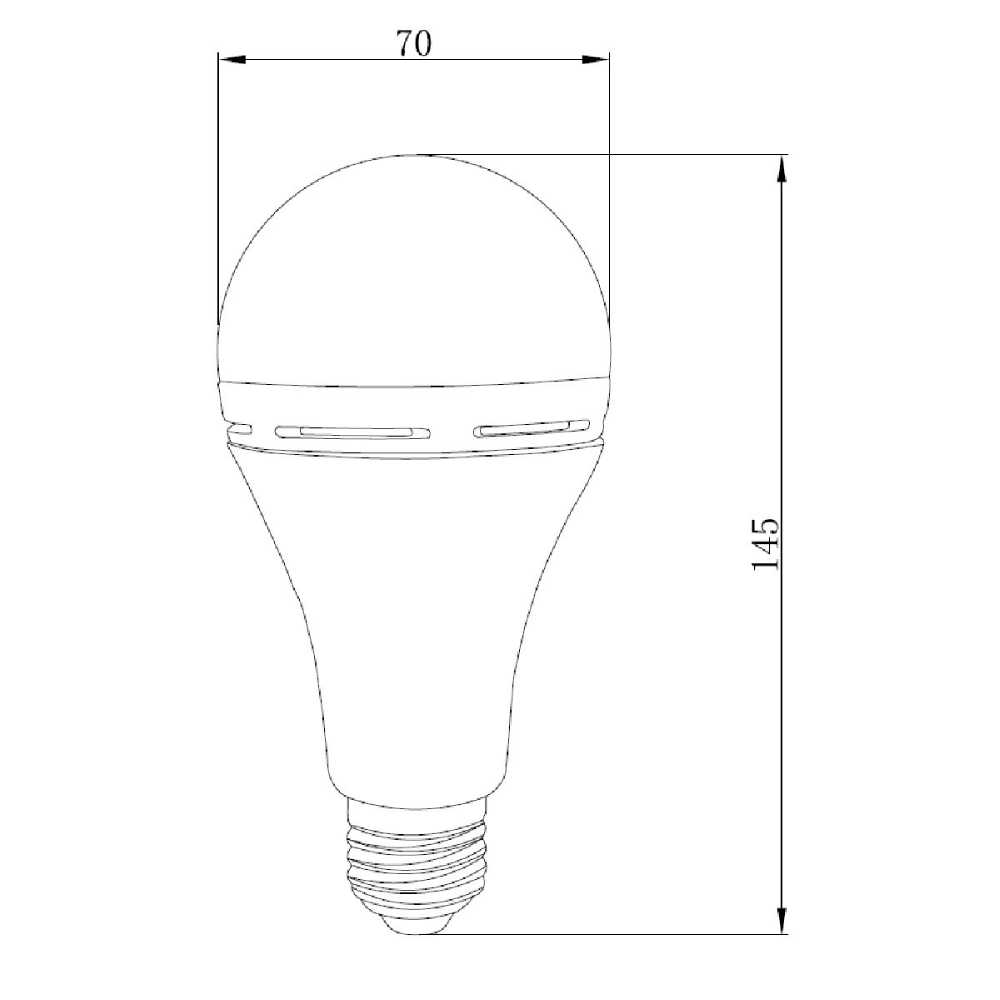 FOCO LED RECARGABLE DE 9W 09EMA19LED30MV TECNOLITE  CON LUZ CÁLIDA BRILLANTE