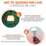 FOCO LED RECARGABLE DE 9W 09EMA19LED30MV TECNOLITE  CON LUZ CÁLIDA BRILLANTE