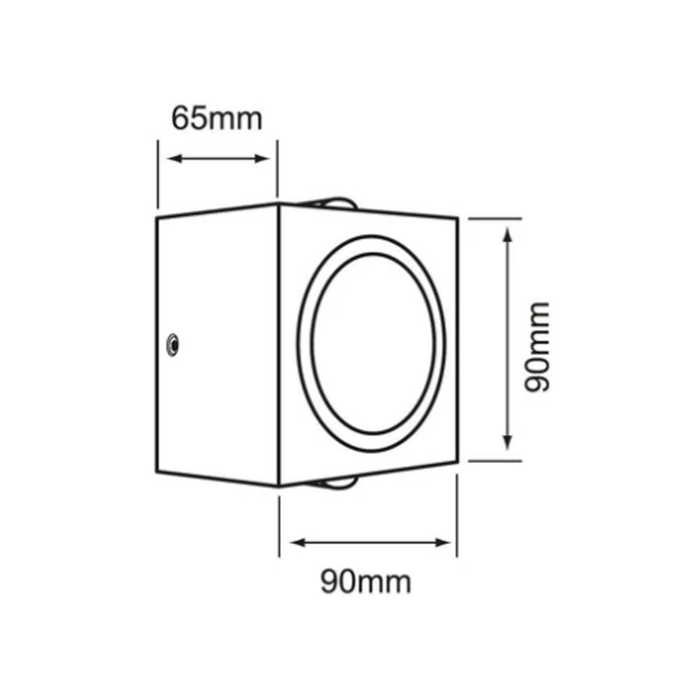 LÁMPARA DE EXTERIOR LED TORCULAR II TECNOLITE PARED ARBOTANTE 9W LUZ SUAVE CÁLIDA IP54 TRES FUENTES DE LUZ LED INTEGRADO ***TECNOLITE HAE***
