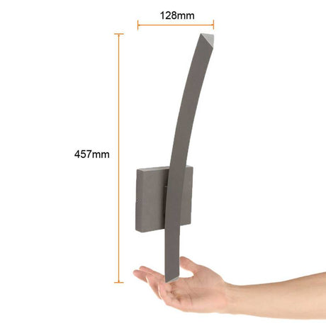 LÁMPARA DE EXTERIOR LED AUSTRALIS TECNOLITE 9W LUZ SUAVE CÁLIDA IP44 LED INTEGRADO GRIS ***TECNOLITE HAE***