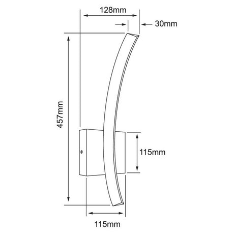 LÁMPARA DE EXTERIOR LED AUSTRALIS TECNOLITE 9W LUZ SUAVE CÁLIDA IP44 LED INTEGRADO GRIS ***HAE2025***