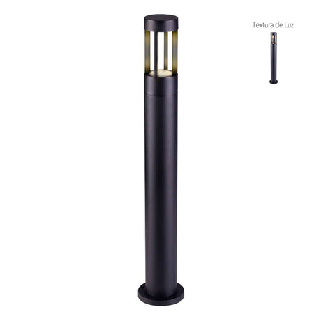 MINI POSTE LED EXTERIOR 9 W LUZ CALIDA BRILLANTE IP65 IK08 NO ATENUABLE LED INTEGRADO