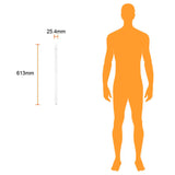 TUBO LED OGMA III TECNOLITE 9W OPALINO LUZ DE DÍA BASE G13 ***CONEXION AMBOS LADOS*** *** OFRECER 91253 ***