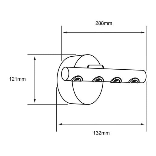 LAMPARA DE PARED ARBOTANTE LED 9W CALIDO BRILLANTE DIRIGIBLE IRC90 NO ATENUABLE NGO