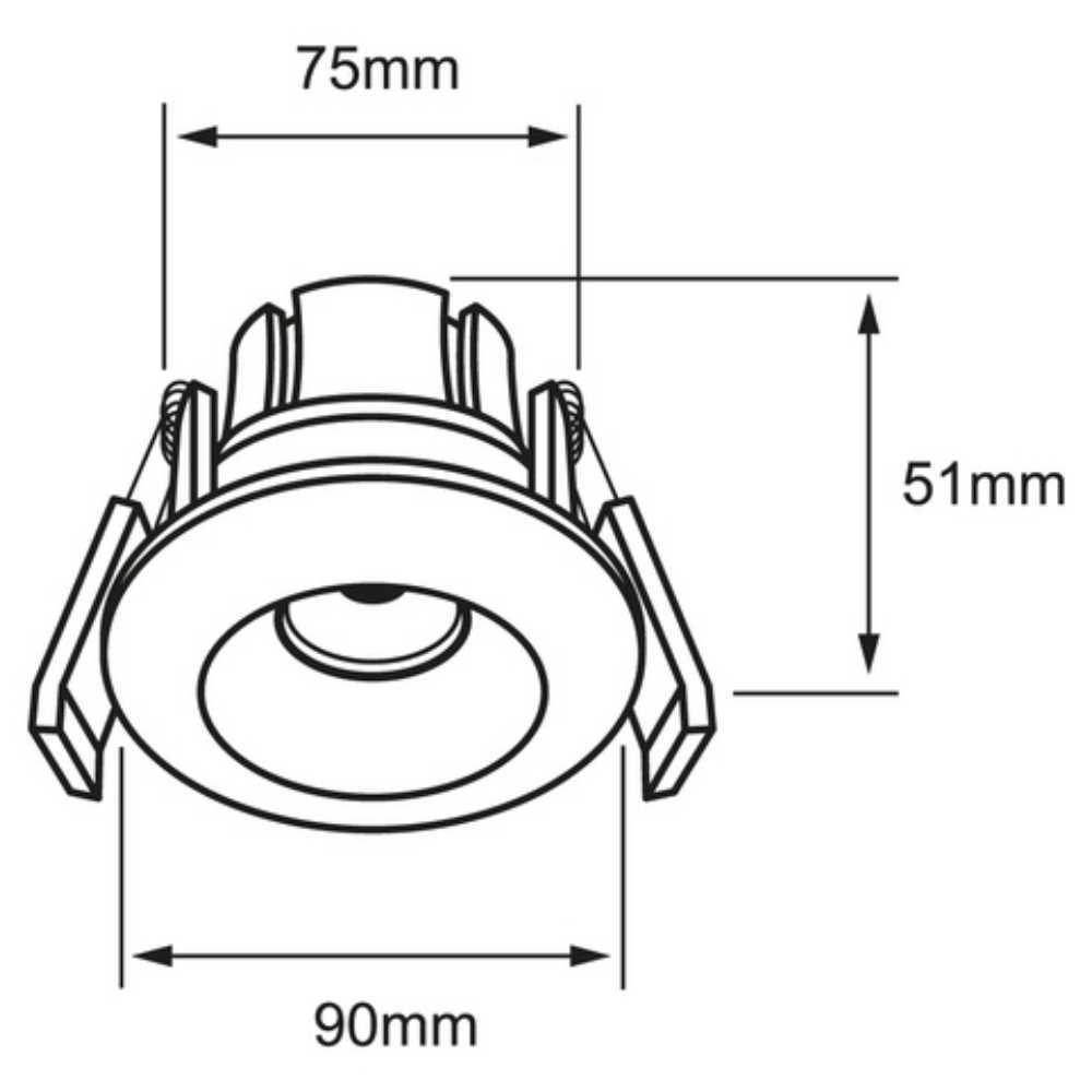 INT LED EMP 9W100-277V720LM6500K BLANCO STEAM