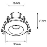 INT LED EMP 9W100-277V720LM6500K BLANCO STEAM