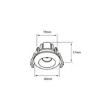 INT LED EMP 9W100-277V720LM6500K NEGRO STEAM