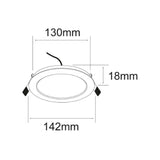 LUMINARIO LED DE INTERIOR 9W 6500K 630LM 25000HR BLANCO