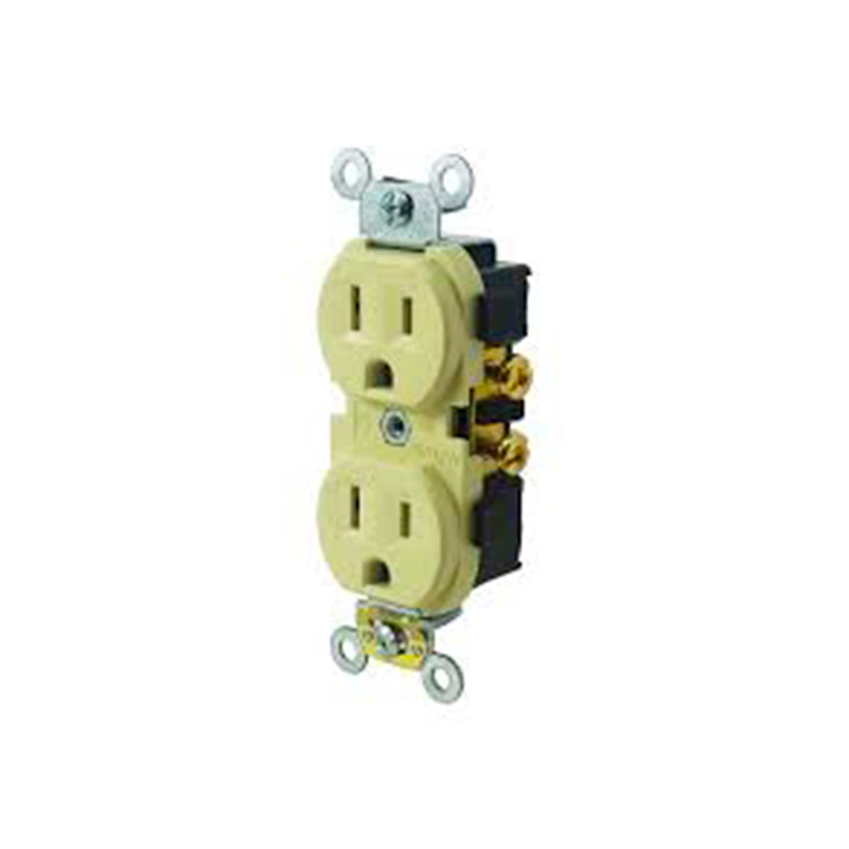 CONTACTO DUPLEX COMERCIAL 2P-3H 15A/125V. MARFIL *** OFRECER LEV111 O LEV157 O LEV403 O T5320-00I ***