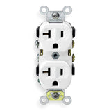 CONTACTO DUPLEX COMERCIAL 2P-3H 20A/125V. BLANCO LEVITON ***SIN T.E.*** *** OFRECER CR20-W O CR20W ***
