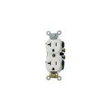 CONTACTO DUPLEX COMERCIAL 2P-3H 20A/125V. BLANCO LEVITON ***SIN T.E.*** *** OFRECER CR20-W O CR20W ***