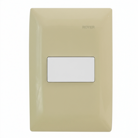 PLACA 1 MOD. HORIZONTAL MARFIL ROYER 100