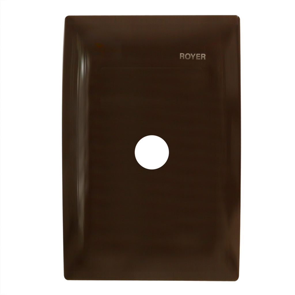 PLACA SALIDA DE CABLES CHOCOLATE