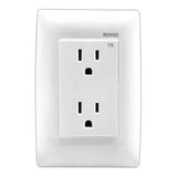 PLACA 3 MODULO CON RECEPTACULO DUPLEX BLANCO 100-6288WP ROYER 100