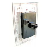 PLACA 3 MODULO CON RECEPTACULO DUPLEX BLANCO 100-6288WP ROYER 100