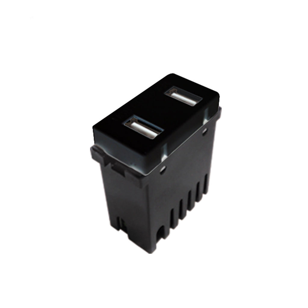 2 PUERTOS USB 2 A (1 MODULO) BK
