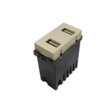 2 PUERTOS USB 2 A (1 MODULO) MARFIL