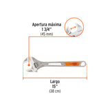 PERICO 15" CROMADO MANGO COMFORT GRIP MCA TRUPER HERRAMIENTAS