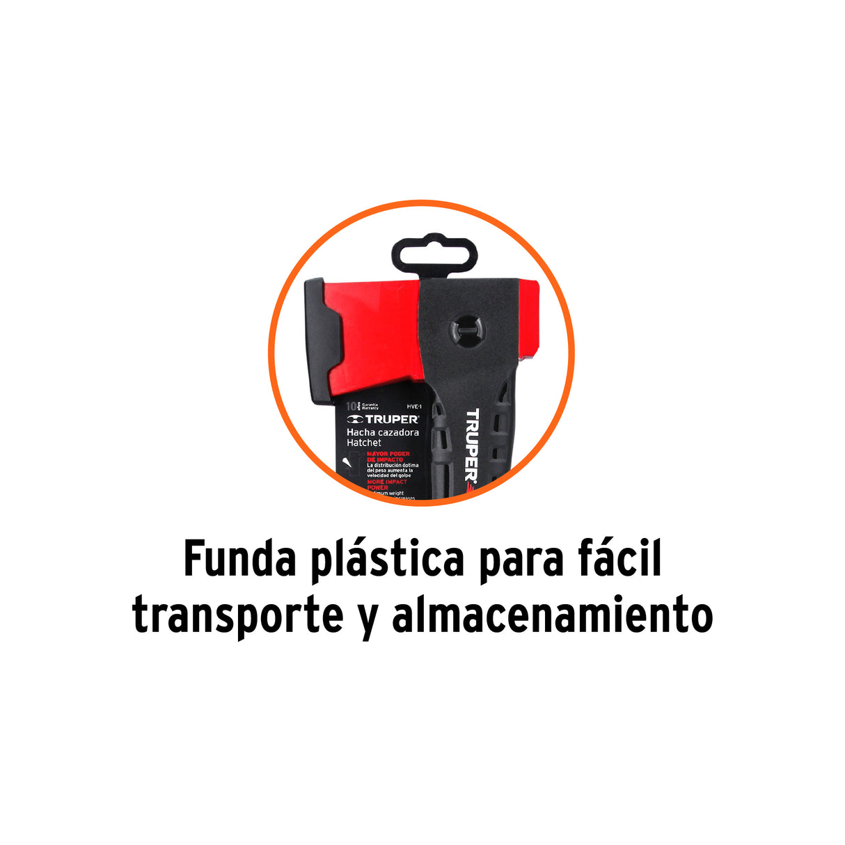 HACHA CAZADORA 1LB MANGO DE NYLON DE  14" TRUPER VELOCITY HVE-1