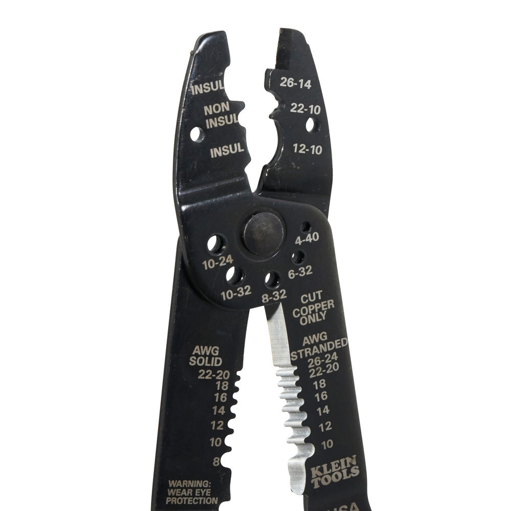 PINZA PELACABLES PONCHADORA Y CORTACABLES CAL. 8-22AWG KLEIN TOOLS