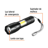LINTERNA DE 1 LED 270 LM CON LUZ DE EMERGENCIA RECARGABLE LINAR-260 TRUPER