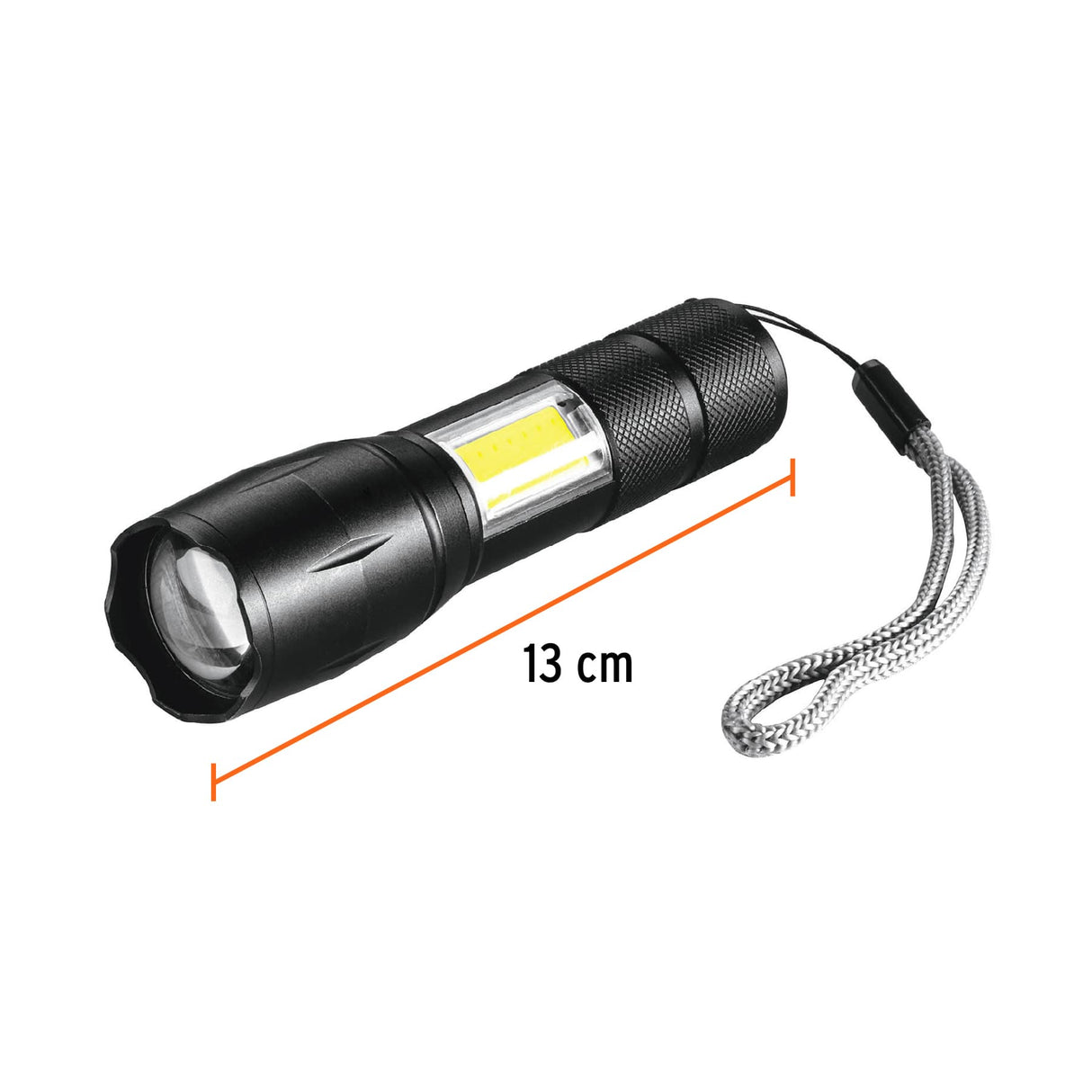 LINTERNA DE 1 LED 270 LM CON LUZ DE EMERGENCIA RECARGABLE LINAR-260 TRUPER