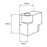LUMINARIO EXT S/LAM 100-240V NGR