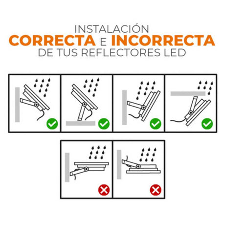 REFLECTOR LED TECNOLITE ALADFAR II DE EXTERIOR 100W LUZ ÁMBAR IP65 NO ATENUABLE LED INTEGRADO***HAE2025***