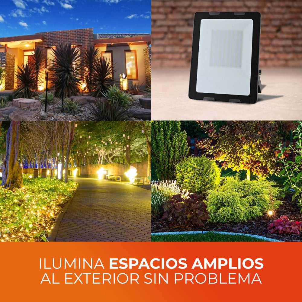 REFLECTOR LED TECNOLITE ALADFAR II DE EXTERIOR 100W LUZ ÁMBAR IP65 NO ATENUABLE LED INTEGRADO