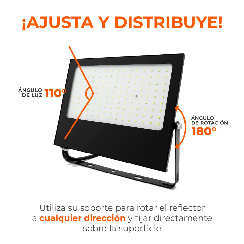 REFLECTOR EXT LED 100W 100-240V 9000LM 3000K NGR