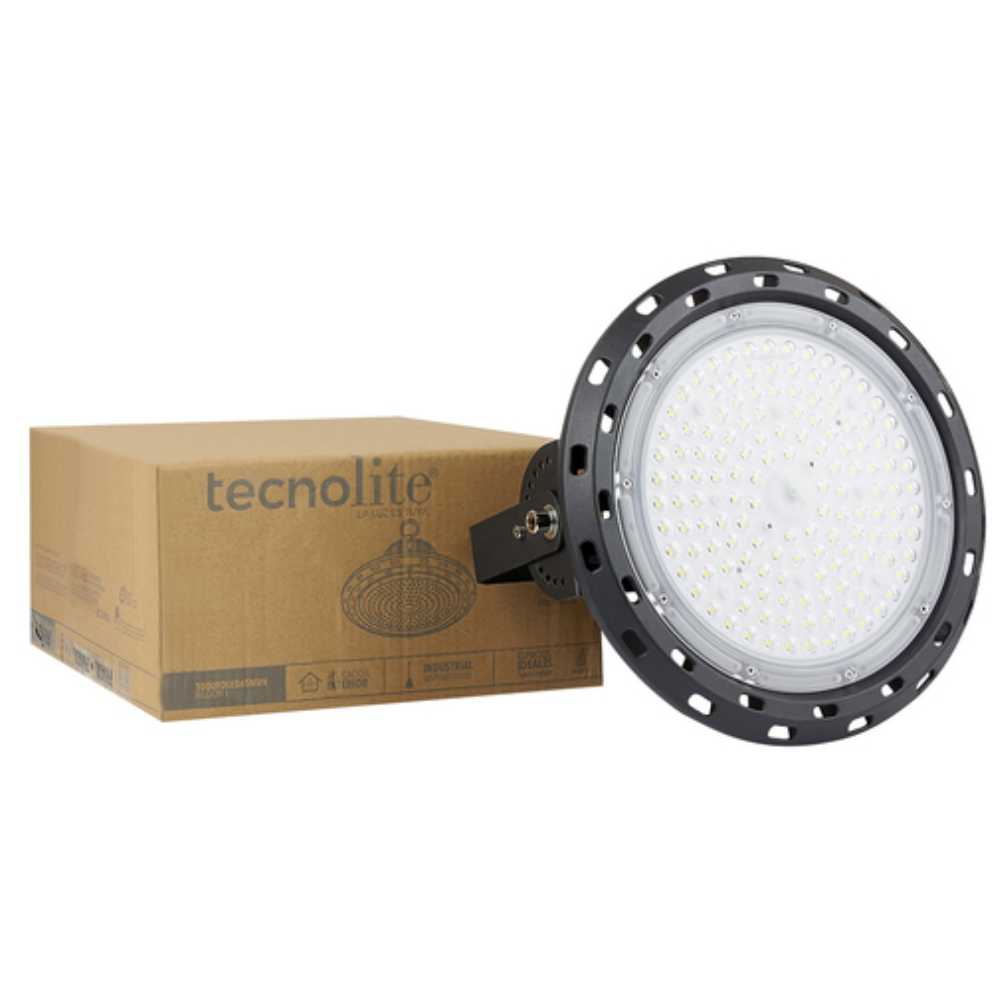 LÁMPARA LED HIGH BAY TECNOLITE UFO 100W LUZ DE DÍA IP65 LED INTEGRADO