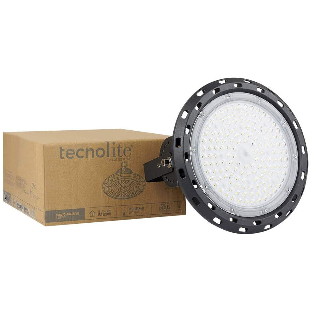 LUMINARIA LED SECUNDA I TECNOLITE 100 W LUZ DE DÍA IP65 IK10 INDUSTRIAL LED INTEGRADO