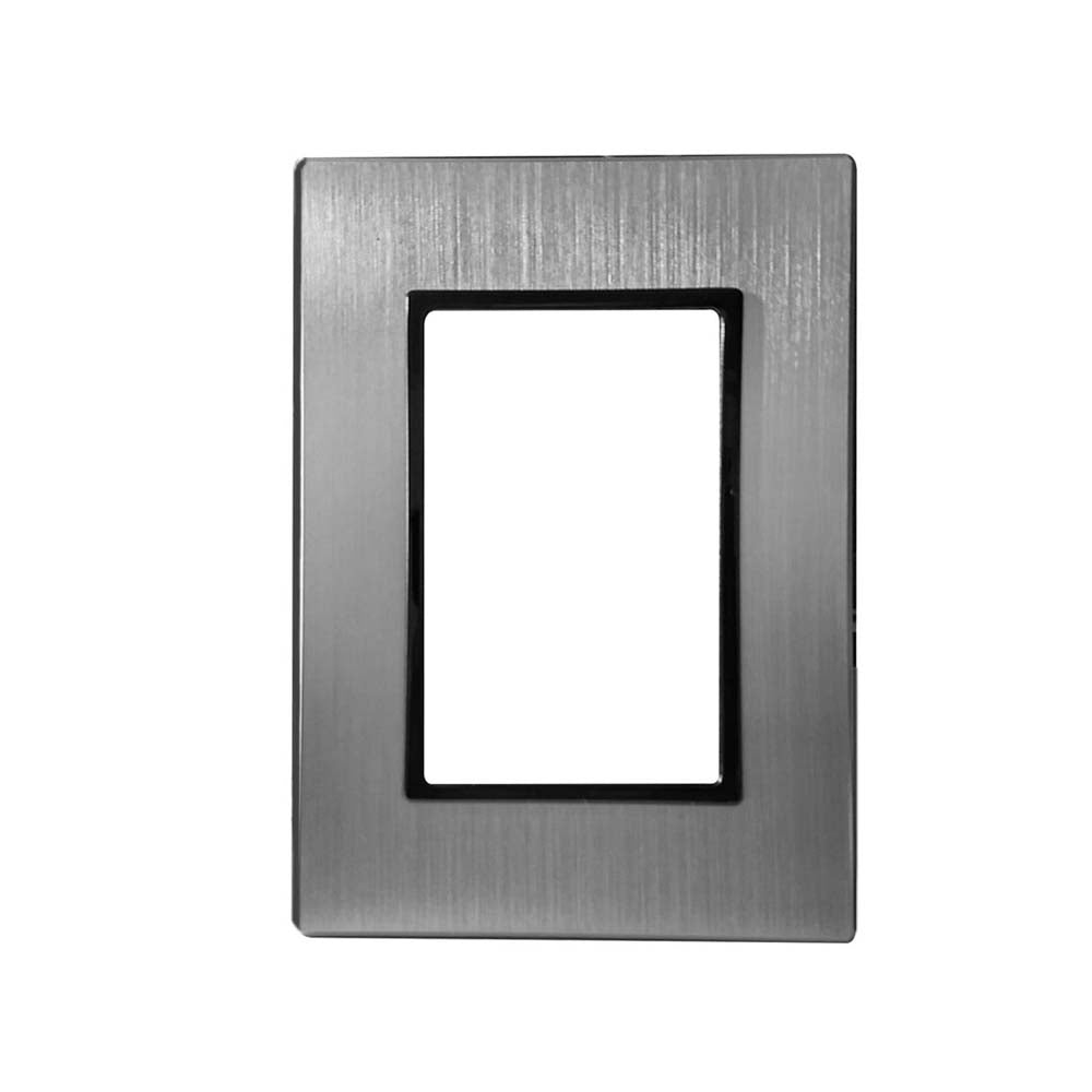 PLACA DE ALUMINIO 3 MOD.  ACERO INOXIDABLE  MCA ROYER 100