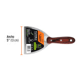 ESPATULA 5" ACERO INOXIDABLE MANGO MADERA TRUPER EXPERT