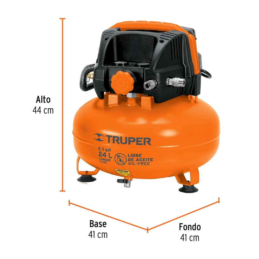 KIT COMP LIBRE DE ACEITE 24 L 2-2/3 HP PIPI-420 Y MANGUERA