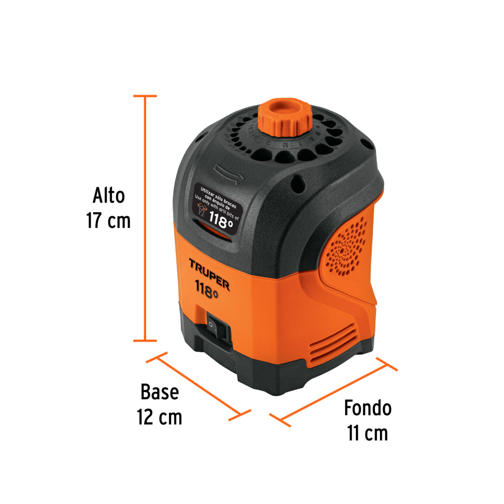 AFILADOR ELECTRICO PARA BROCAS CON PUNTA 118 TRUPER