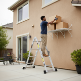 ESCALERA MULTIPOSICION 8 PELDAÑOS TIPO  I ESMU-18 MCA TRUPER