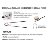 CARRETILLA 4.5 FT3 LLANTA IMPONCHABLE MCA TRUPER CONSTRUCCION