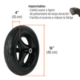 CARRETILLA 5.5 FT3 LLANTA IMPONCHABLE MCA TRUPER CONSTRUCCION