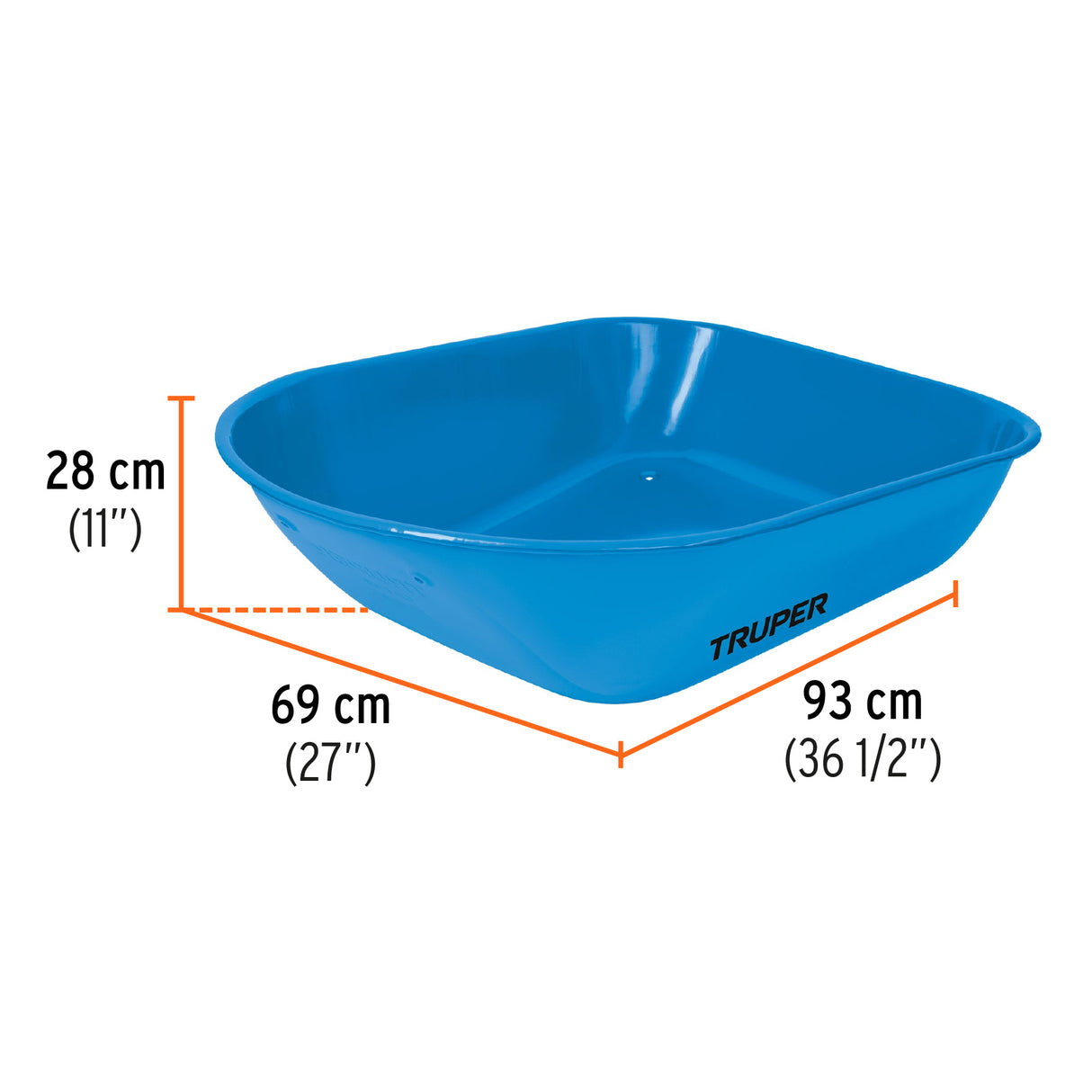 CARRETILLA 5.5 FT3 LLANTA IMPONCHABLE MCA TRUPER CONSTRUCCION