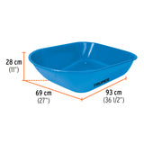 CARRETILLA 5.5 FT3 LLANTA IMPONCHABLE MCA TRUPER CONSTRUCCION