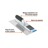 LLANA CANTO RECTO 11" 10 REMACHES MANGO COMFORT GRIP LLG-11