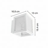 LUM LED P/MURO 10W 100-240V IP54 3000K BLANCO *** HAE ***