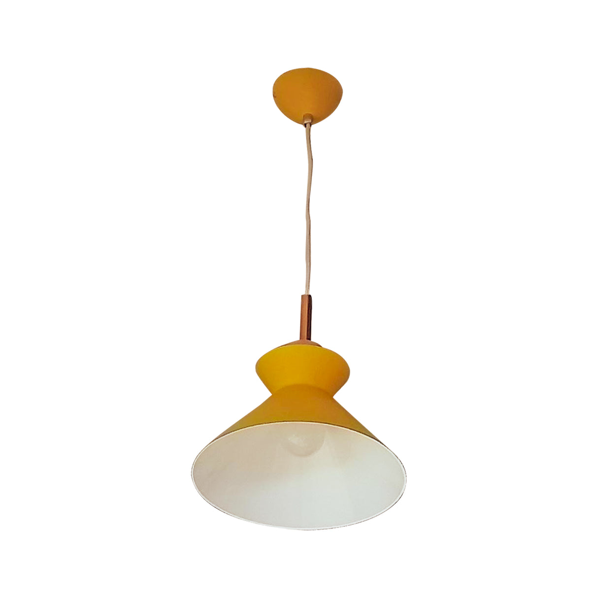 LUMINARIA METEOR TIPO CONO 25CM NARANJA LOVI *** HAE ***