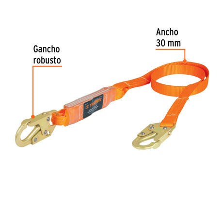 LINEA DE VIDA CON ABSORBEDOR DE IMPACTO 1.8M ANSI MCA TRUPER