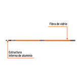 EXTENSION DE FIBRA DE VIDRIO PARA RODILLO 3.6 M MCA TRUPER CONSTRUCCION *** OFRECER EFV36 ***