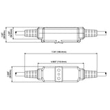 EXTENSION  ICFT CON CABLE DE 6PIES C/ INTERR.15A COLOR AMARILLA MCA LEVITON